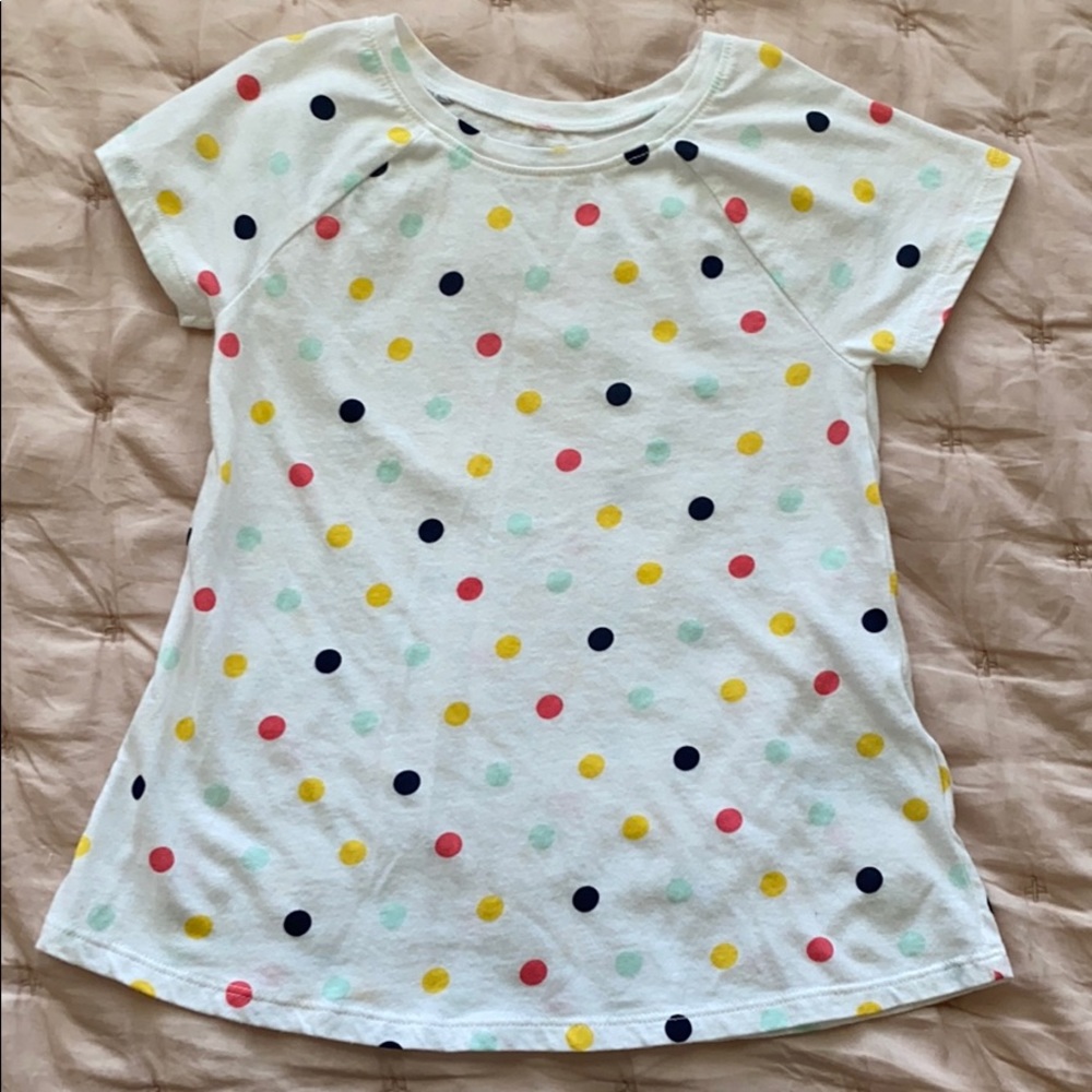Girls A-line Polka Dot Top